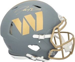 Jayden Daniels Washington Commanders Signed Riddell 2024 Slate Authentic Helmet - Picture 1 of 2
