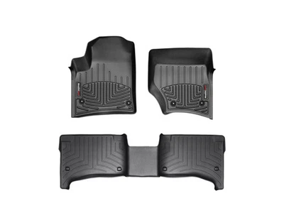 Revestimiento de piso WeatherTech para VW Touareg 2009-2010 - 1ª y 2ª fila, negro Foto 1 de 4