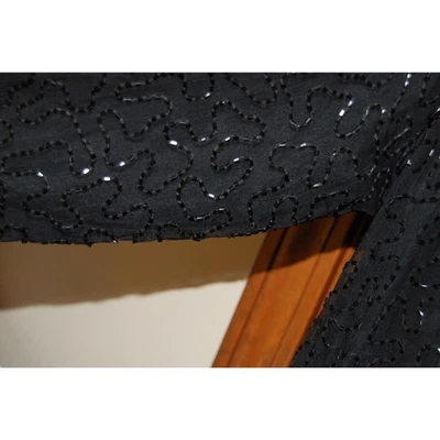 CHAQUETA NEGRA LENTEJUELAS VINTAGE LAURENCE KAZAR TALLA 2X Foto 1 de 4