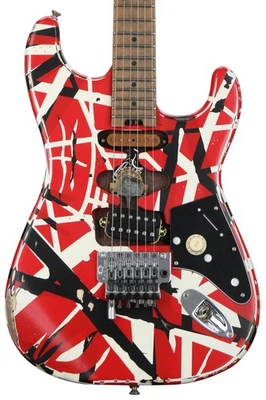 EVH Striped Series Frankenstein Relic - Red/Black/White - Image 1 of 4