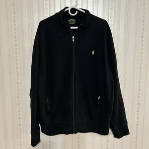 Polo Ralph Lauren Full Zip Sweatshirt Jacket Mens 2XL Big Tall White Polo Pony - Picture 1 of 4