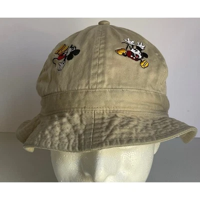 Винтажная шапка-ведро Goofy's Hat Co. Disney Mickey Mouse вышитая 100% хлопок  - Изображение 1 из 4