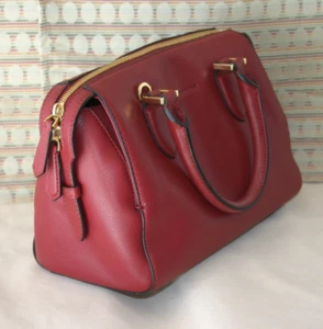 Borsa in pelle con manico superiore rosso Emini House R-929 - Foto 1 di 9
