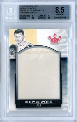 2013 SPORTKINGS BODY OF WORK - 1/1 MUHAMMAD ALI ON-CARD ART + RELIC! - BGS 8.5 - Image 1 of 2