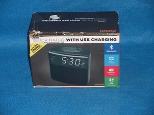 Radio Reloj Despertador Sylvania Bluetooth con Carga USB Nuevo en Paquete - Imagen 1 de 4