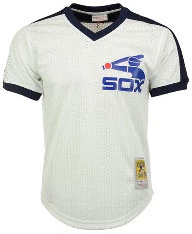 Mitchell & Ness Men's Chicago White Sox C. Fisk Authentic Mesh Batting Jersey M Cover