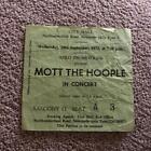 Mott the Hoople ticket Newcastle City Hall 20/09/72 #A3