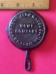 Antique Wrought Iron Range Co. Home Comfort Mini Cast Iron Skillet 2 1/2" - Picture 1 of 3