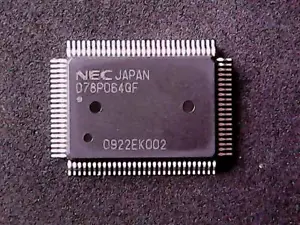 UPD78P064GF-3BA - D78P064 - NEC Microcontroller, 8-Bit, OTPROM, 5MHz (QFP-100) - Picture 1 of 4