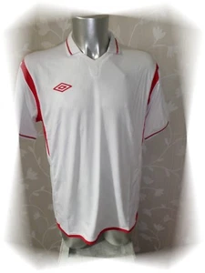 A - Maillot T-shirt Blanc Rouge Westham Climatec Umbro Taille L Neuf - Imagen 1 de 1