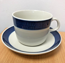 RORSTRAND KOKA of SWEDEN BLUE & WHITE TEA CUP & SAUCER - MORE AVAILABLE
