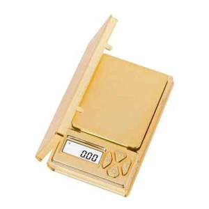 On Balance SH-100-GO Chrome Gold Shine Digital Mini Scale 100g x 0.01g Scales - Picture 1 of 6