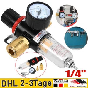 Druckluft Wartungseinheit Druckminderer Wasserabscheider Öler Filter Kompressor- - Bild 1 von 12