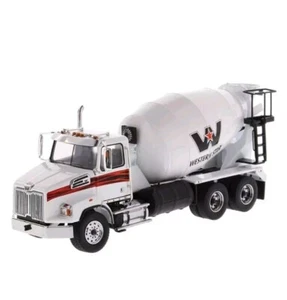1:50 DIECAST MASTERS WESTERN STAR 4700 SB *WHITE* CONCRETE MIXER 71035 NIB - Picture 1 of 5