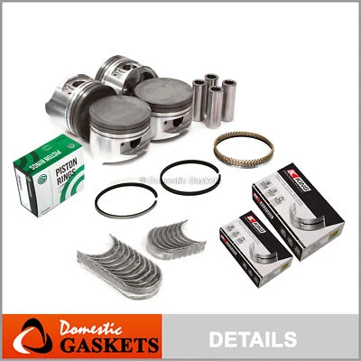 Pistons Bearings Rings Fit 93-97 Mitsubishi Eclipse Talon 2.0L Turbo 4G63T - Image 1 of 4