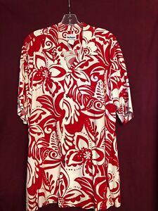 One Papaya Hawaiian Shirt Rayon sz.XL