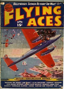 Flying Aces November 1938 VG- Britain’s Dangling Doom Defense - Picture 1 of 2