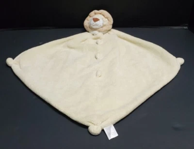 2005 Angel Dear Tan & Lt. Yellow Lion Lovey Security Blanket w/Knotted Ends - Image 1 of 4