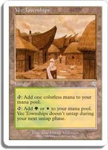 Vec Townships ~ Heavily Played Battle Royale MTG Magic UltimateMTG Land Card - Image 1 of 1