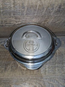 Horno holandés Griswold Erie PA hierro fundido Tite-top #7 1277 con 1287 - Imagen 1 de 9