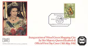 (137918) CLEARANCE Butterflies Havering FDC Queen Wood Green Shopping City 1981 - Picture 1 of 1
