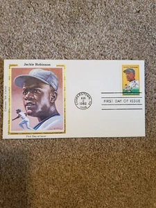 August 2, 1982 Jackie Robinson FDC (20c) Cooperstown, NY - #'d 2439/20000 - Picture 1 of 1
