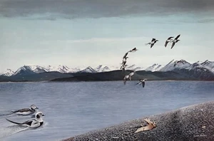 Louis Frisino Listed Maryland Artist Signed And Numbered "Old squaws at Homer" - Picture 1 of 4