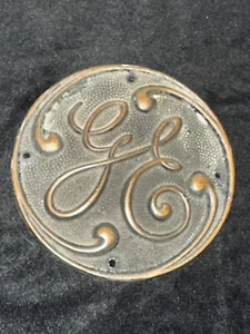 Vintage 4.5” GE General Electric Bronze Plaque Original Heavy Not Thin - Picture 1 of 4