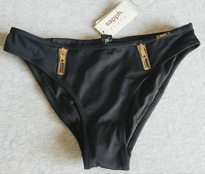 SAPPH PARADISO BEACH HIGH WAISTED SLIP SCHWARZ S - Bild 1 von 4