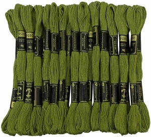 Anchor Threads Stranded Cotton Thread Cross Stitch Sewing Hand Embroidery Green - Picture 1 of 5