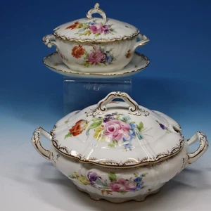 R B Haviland Limoges - Floral - Sauce Tureen and Soup Tureen - 2 Tureens - Picture 1 of 4