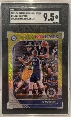 2019Panini NBA HOOPS Premium Stock Al Horford #260 Gold Shimmer Prizm /8 SGC 9.5 - Image 1 of 2