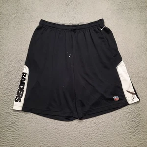 Nike Las Vegas Raiders Shorts Men's 2XL XXL Black Dri Fit Training Football NFL - Picture 1 of 8