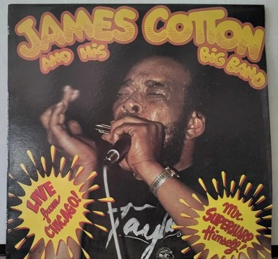 JAMES COTTON AND HIS BIG BAND Live From Chicago Mr. Superharp Himself! AUS LP - Image 1 of 3