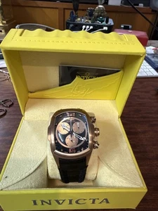 Invicta 47mm Lupah Revolution Mens Swiss Made ETA Chrono 6736 Rose Tone SS Watch - Picture 1 of 7
