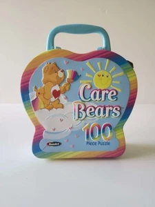 Care Bears Puzzle Tin 100 Pieces Rose Art Vintage 2003 - Picture 1 of 7