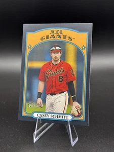 2021 Topps Heritage Minor #172 Casey Schmitt Black #’d /50 Giants - Picture 1 of 2