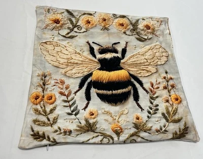 3 D Bee Pillow Case 12x12 🐝 - Image 1 of 3