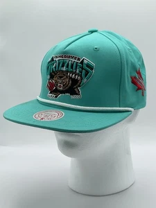 Vancouver Grizzlies Hat Teal Rope Snapback Original Fit Mitchell & Ness OSFM - Picture 1 of 7