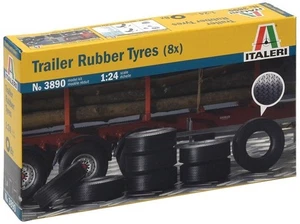 ITALERI, 8 tires for ITALERI Trailer, 1/24, ITA3890 - Picture 1 of 3