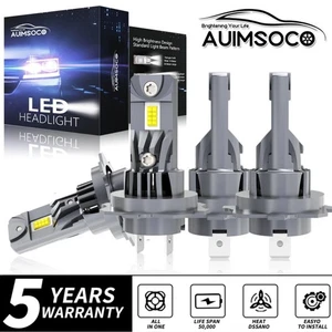 FOR Mercedes-Benz Sprinter 2007-2018 - H7 LED Light Bulbs Kit Hi-Low Beam 4X - Picture 1 of 18