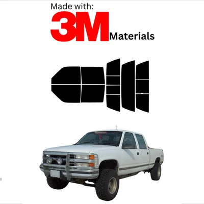 Tinte de ventana precortado para Chevrolet Slvrdo 1500 4 puertas 92-00 cerámica hecho con 3M Foto 1 de 4