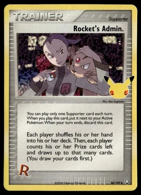 Rocket's Admin. Holo-Celebrations: Classic Collection 86/109 Pokémon TCG - Image 1 of 2