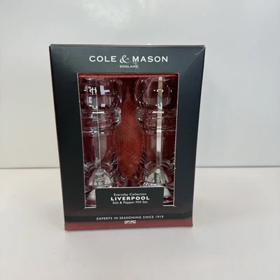 Cole and Mason Liverpool 5.5 Acrílico Sal Pimienta Molino Set con Himalaya - Molinos Foto 1 de 4