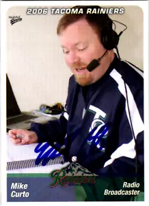 Radiodifusora MultiAd Tacoma Rainiers #13 2006 firmada por Mike Curto - Imagen 1 de 4