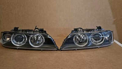 01-03 BMW E39 540i 525i 530i M5 EURO Juego de 2 faros de xenón OEM Conjunto Foto 1 de 4