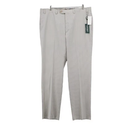 LRL Ralph Lauren Striped Dress Pants Flat Front Blue Off White Cream Size 40x34 - Image 1 of 4