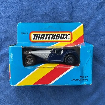1981 Matchbox Superfast No47 JAGUAR SS100. 1:64 Die-cast model Boxed. - image 1 of 2