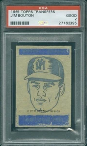 1965 Topps Transfers  Jim Bouton PSA 2 (2395) - Picture 1 of 2