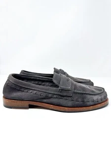 AllSaints Men's Sammy Slip On Penny Loafers Grey - Picture 1 of 2